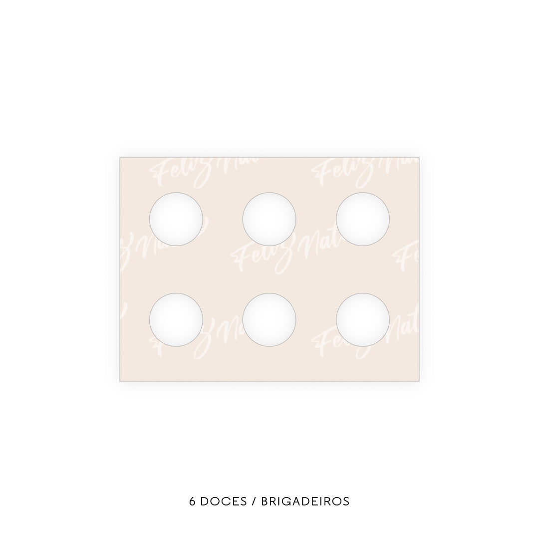 Caixa Doces - Vários Encaixes - Natal Amizade - Pack 10uni