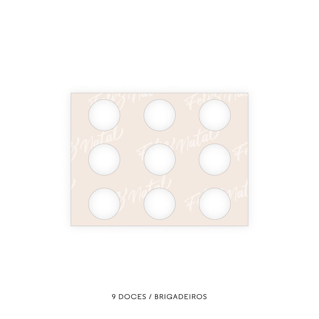 Caixa Doces - Vários Encaixes - Natal Amizade - Pack 10uni