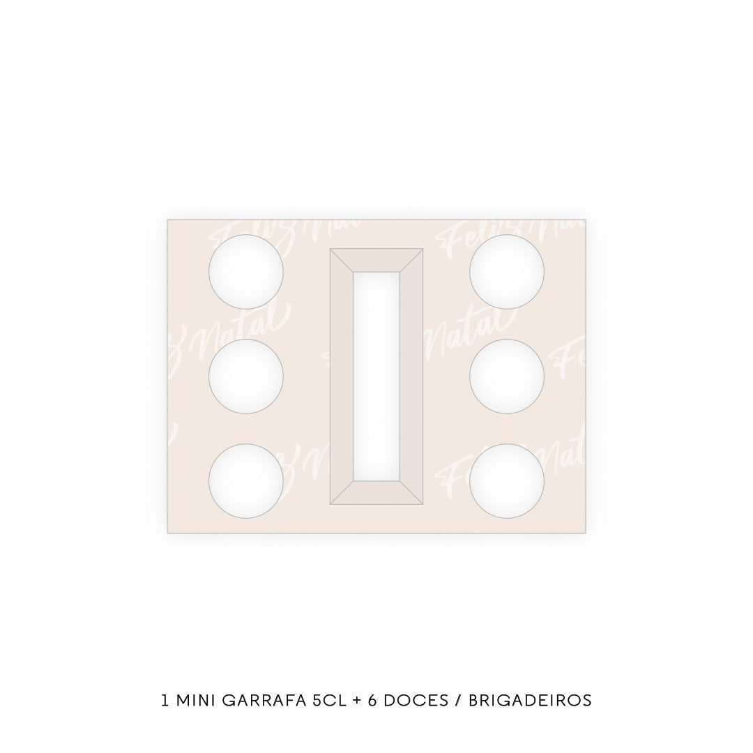 Caixa Doces - Vários Encaixes - Natal Amizade - Pack 10uni
