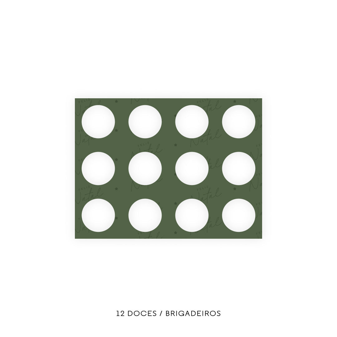 Caixa Doces - Vários Encaixes - Natal Bondade - Pack 10uni