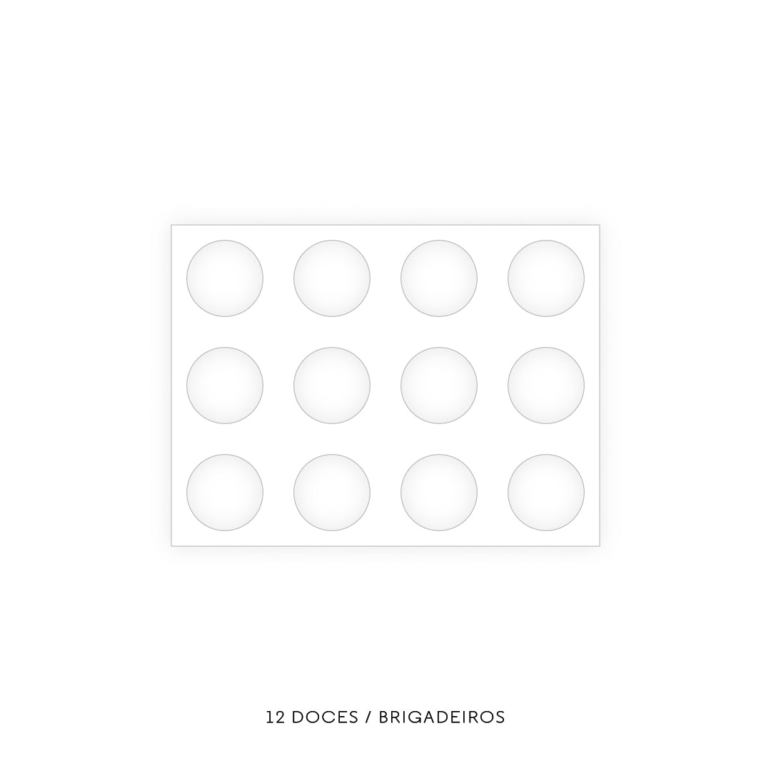 Caixa Doces - Várias opções de encaixe - Tampa de Papel - Personalizada - Pack 20uni
