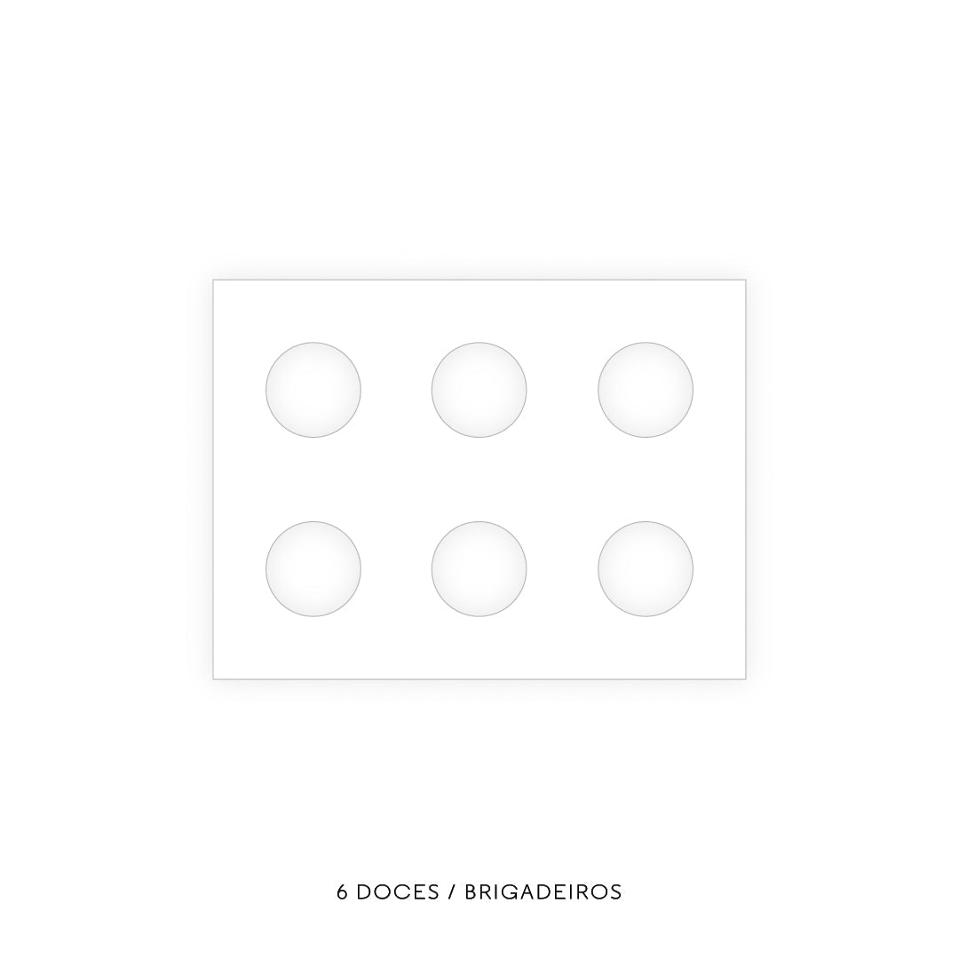Caixa Doces - Várias opções de encaixe - Tampa de Papel - Personalizada - Pack 20uni