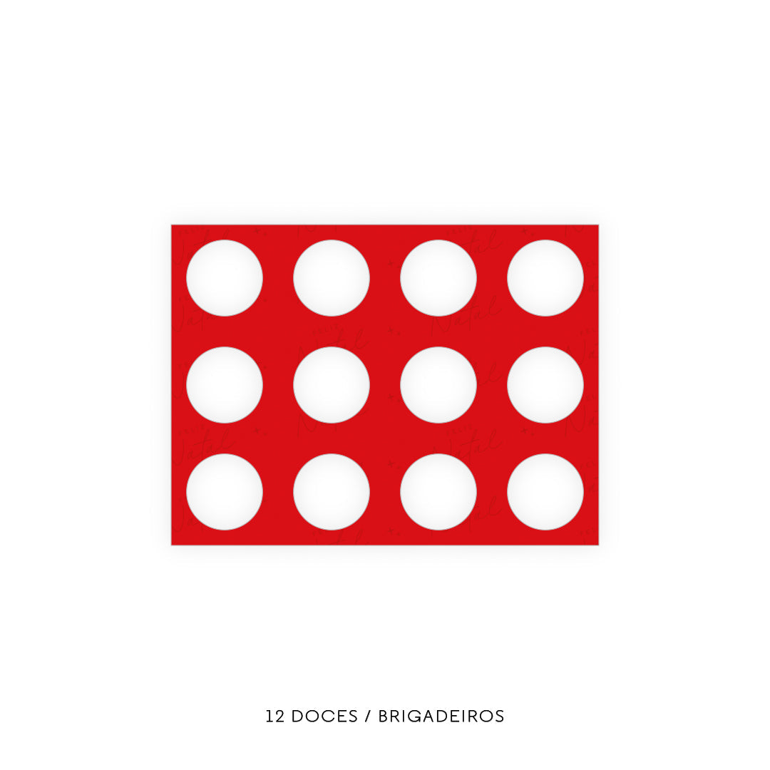 Caixa Doces - Vários Encaixes - Natal Felicidade - Pack 10uni
