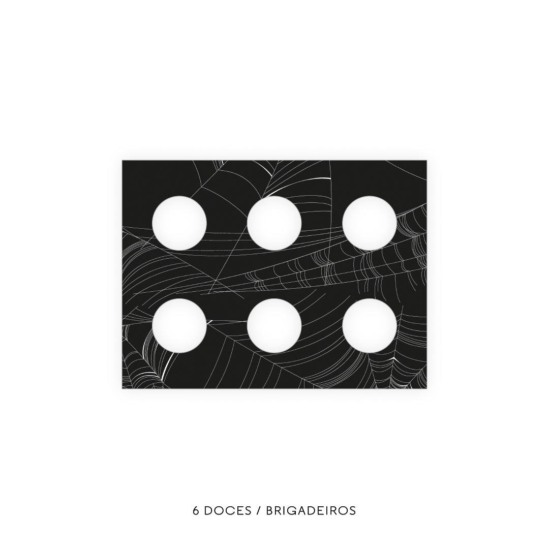 Caixa Doces - Várias opções de encaixe - Tampa de acetato - Halloween Caldeirão - Pack 5uni