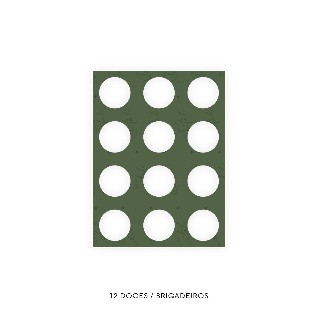 Caixa Doces - Vários Encaixes - Natal Prosperidade - Pack 10uni
