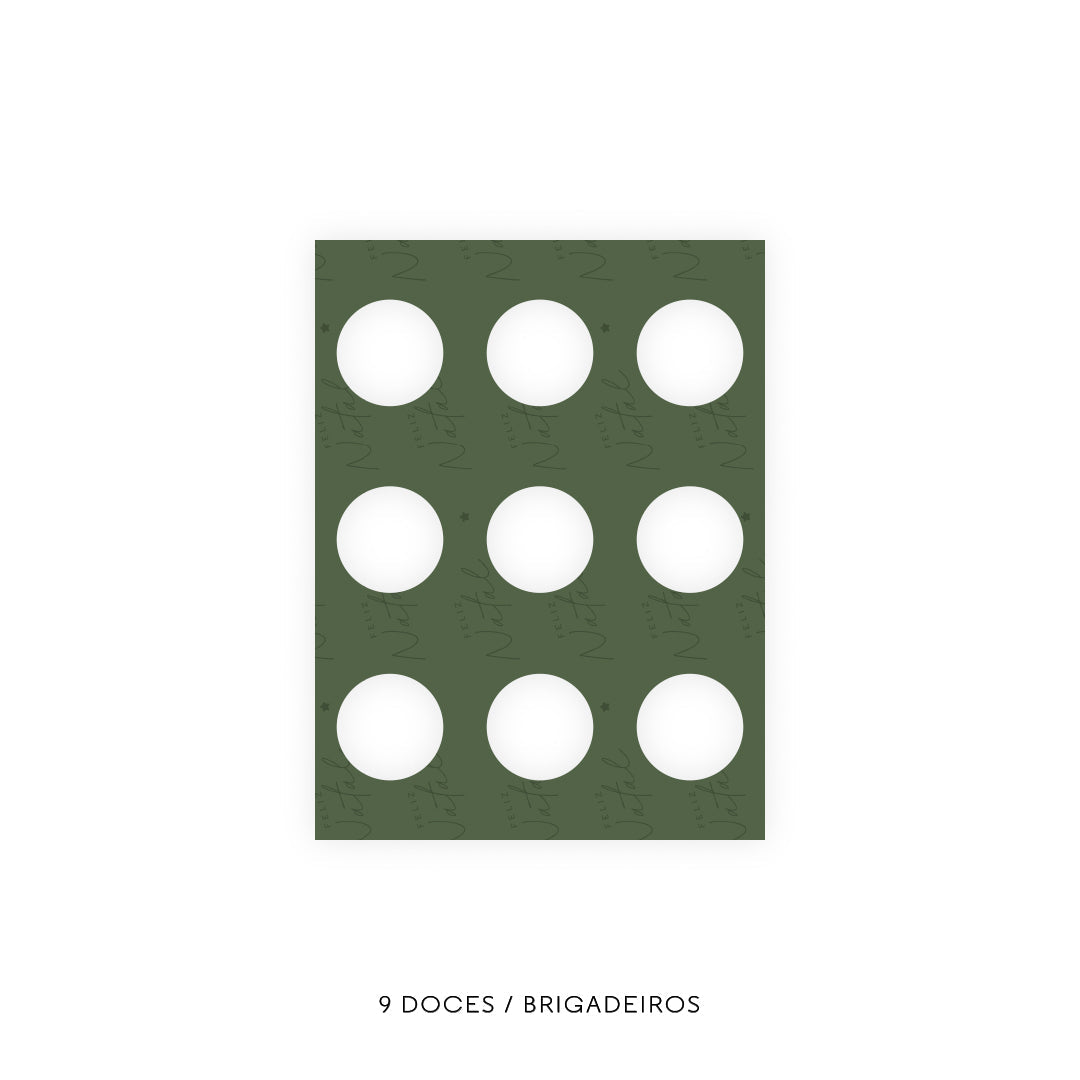 Caixa Doces - Vários Encaixes - Natal Prosperidade - Pack 10uni