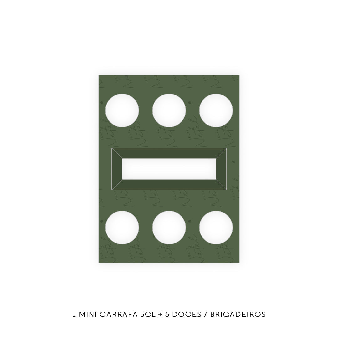 Caixa Doces - Vários Encaixes - Natal Prosperidade - Pack 10uni