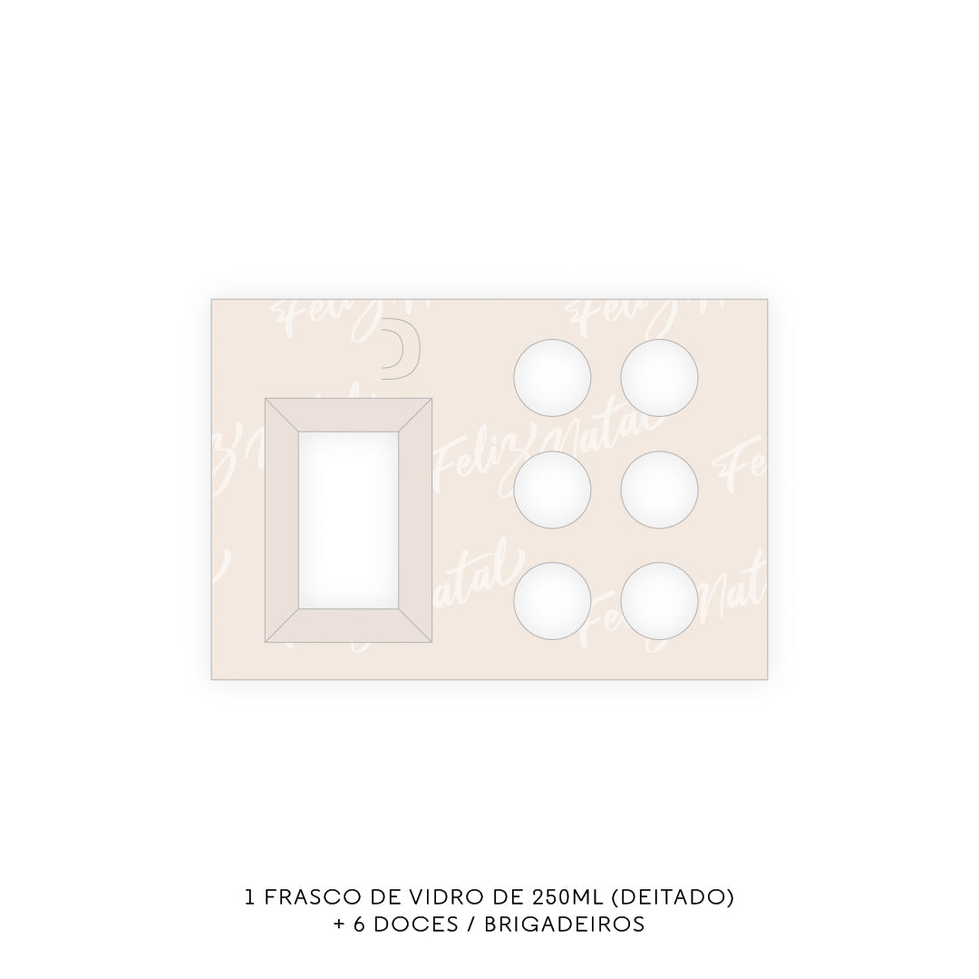 Caixa Tabuleiro - Vários Encaixes - Tampa de acetato - Natal Amizade - Pack 10uni