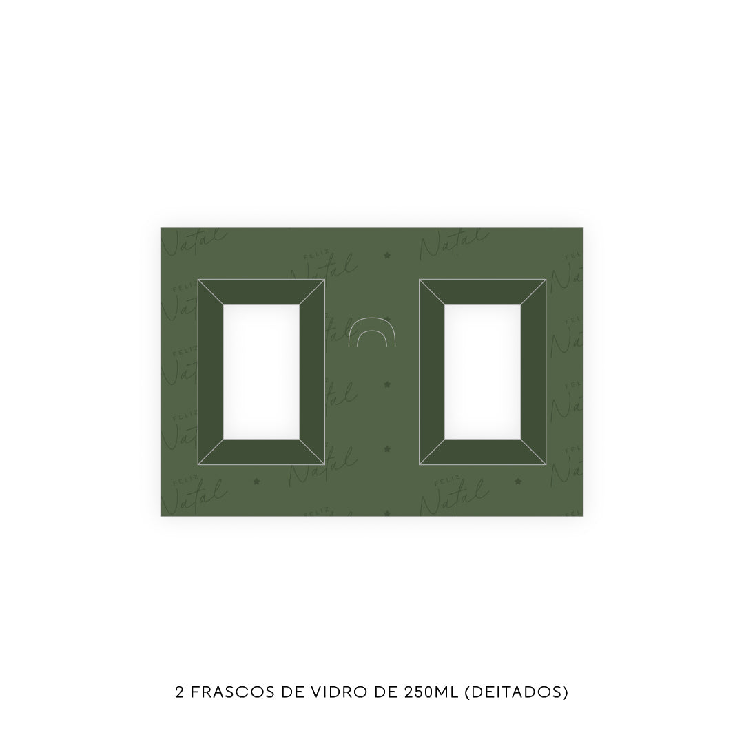 Caixa Tabuleiro - Vários Encaixes - Tampa de acetato - Natal Bondade - Pack 10uni