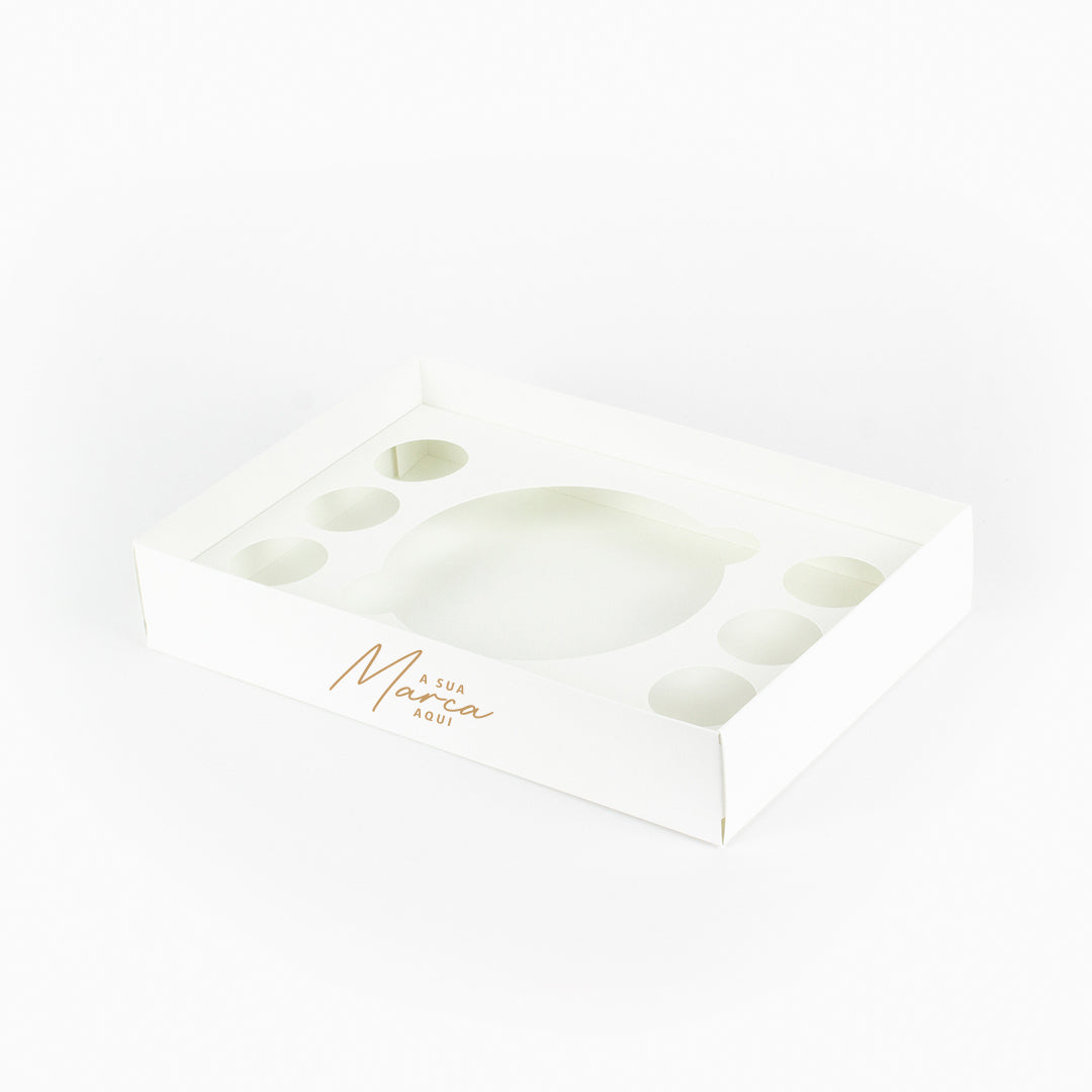 Caixa Tabuleiro - Várias opções de encaixe - Tampa de acetato - Personalizada - Pack 20uni