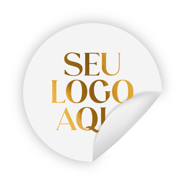 Autocolantes - Estampagem Metalizada - Redondos 4.5cm - Pack 35uni