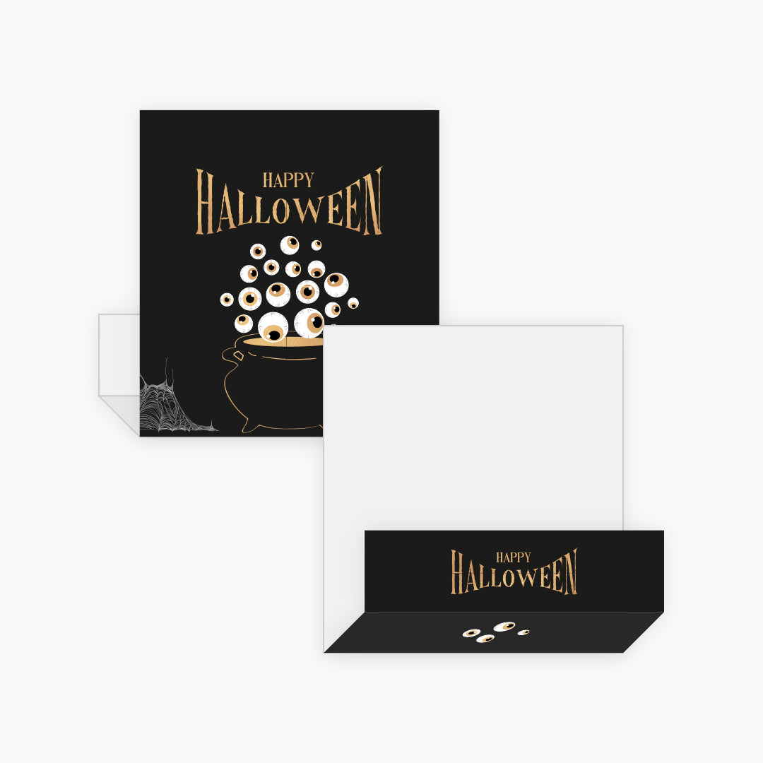 Porta Fatias / Slice Cake - Halloween Caldeirão - Pack 10uni