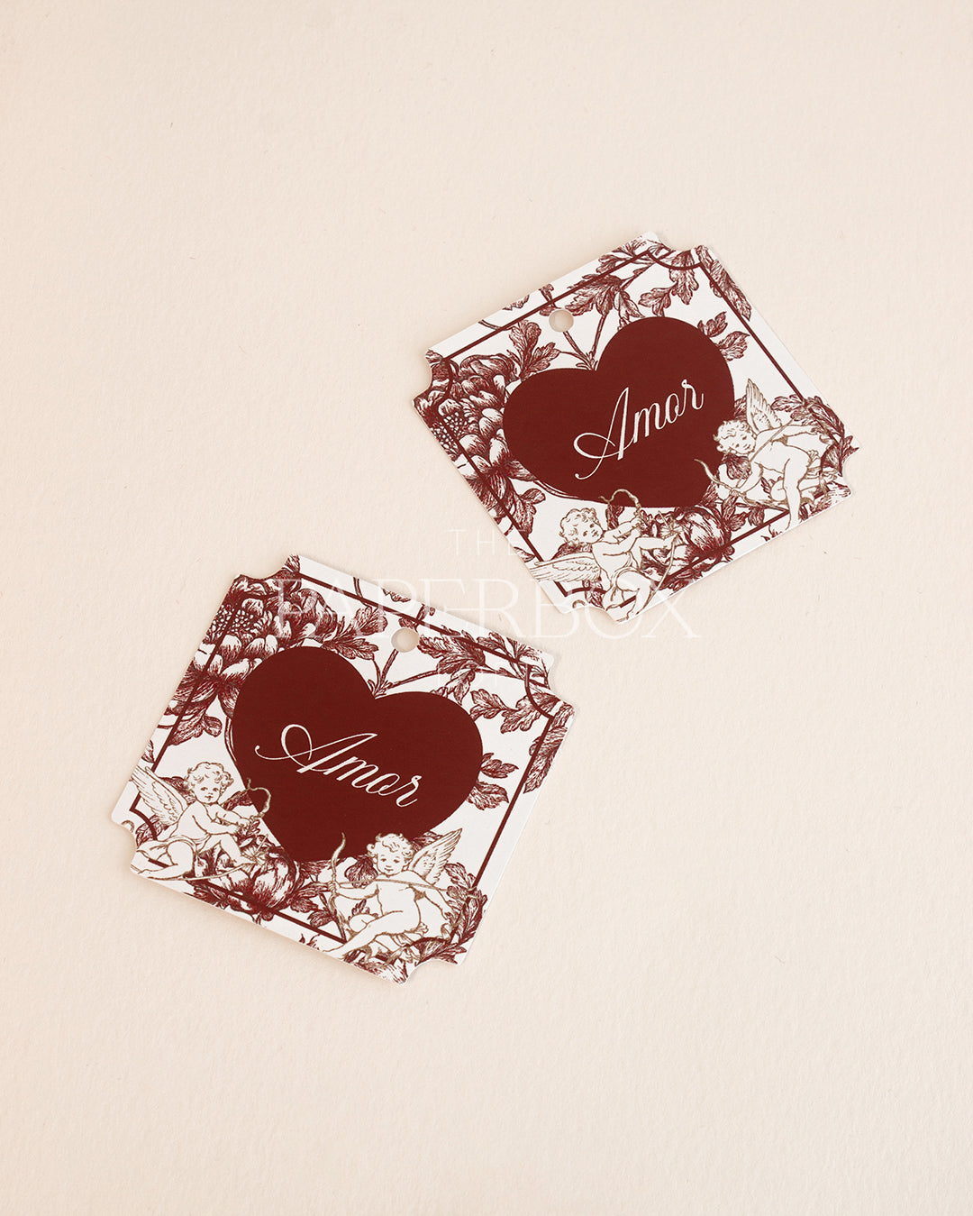 Tags / Etiquetas com furo - Linha Amor - Pack 10uni