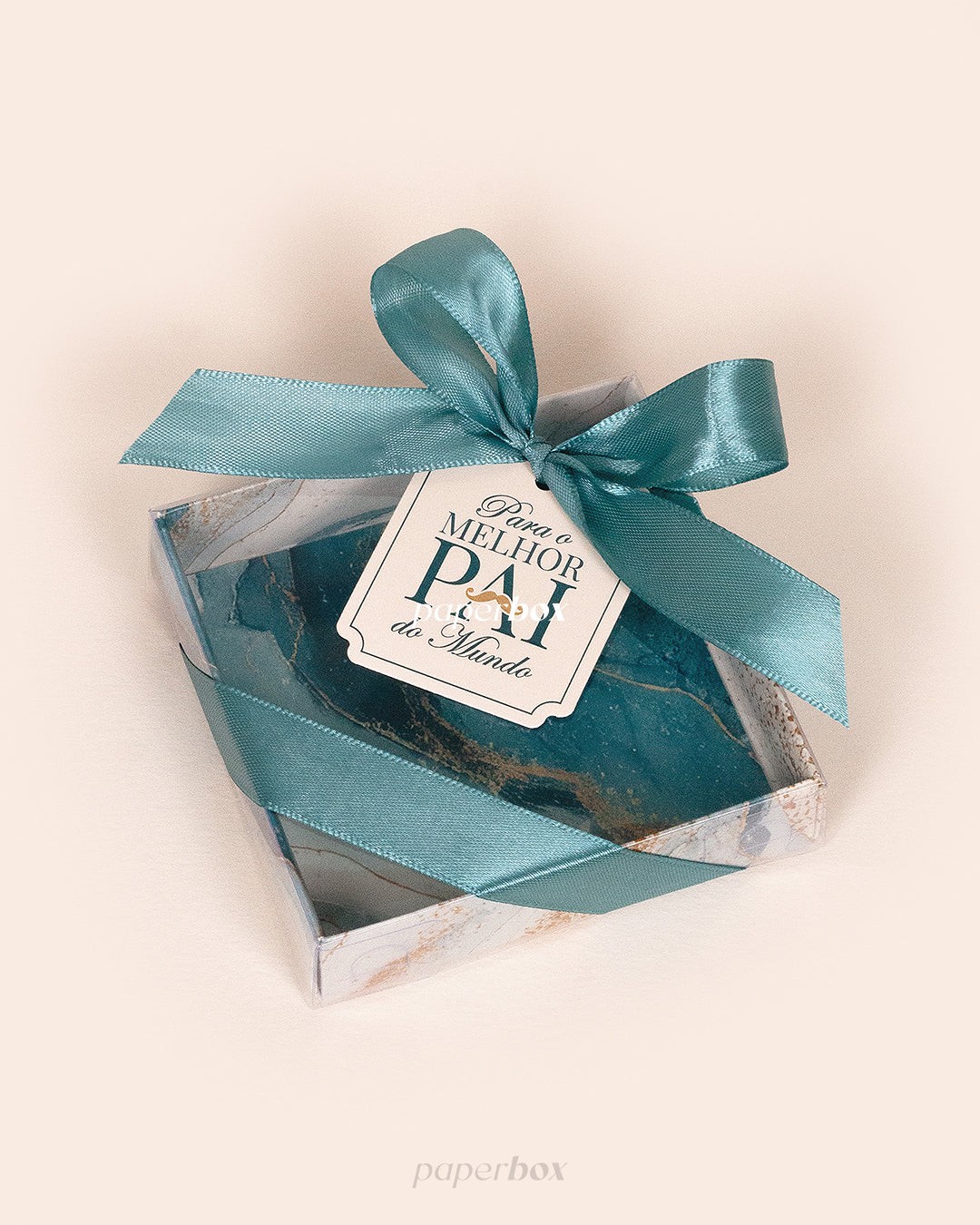 Caixa 10x10x2.5cm - Melhor Pai - Pack 5uni