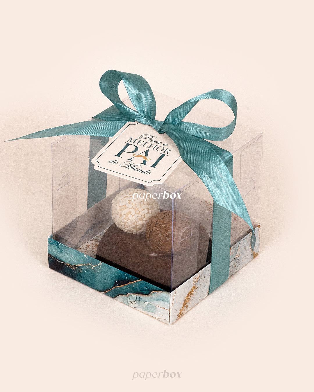 Caixa 9.5x9.5x9.5cm - Melhor Pai - Pack 5uni