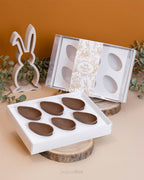 Caixa 6 Mini Ovos 50g - Faixa - Páscoa Essencial - Pack 10uni