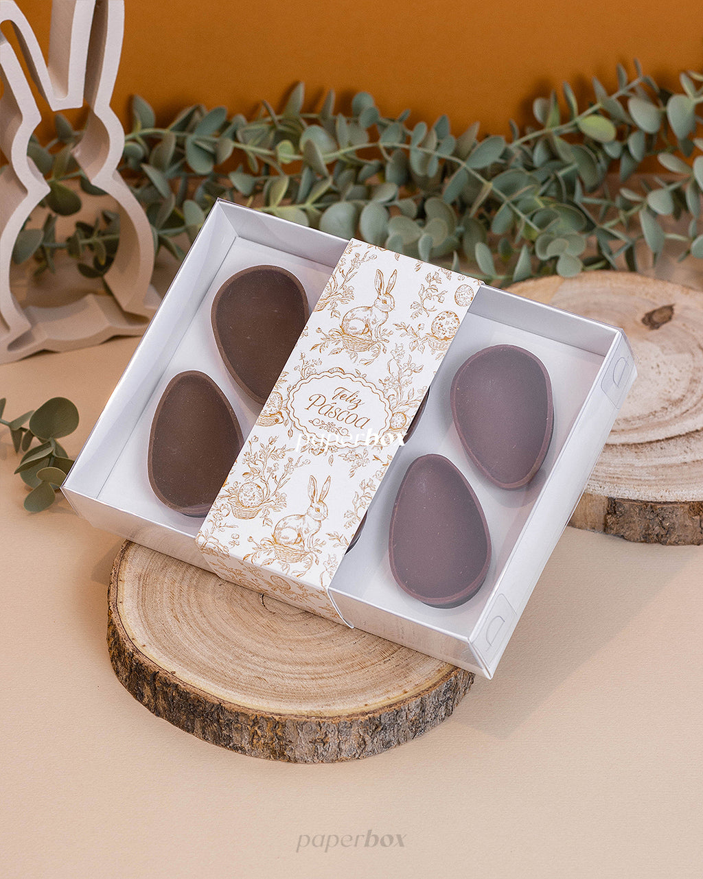 Caixa 6 Mini Ovos 50g - Páscoa Essencial - Pack 10uni