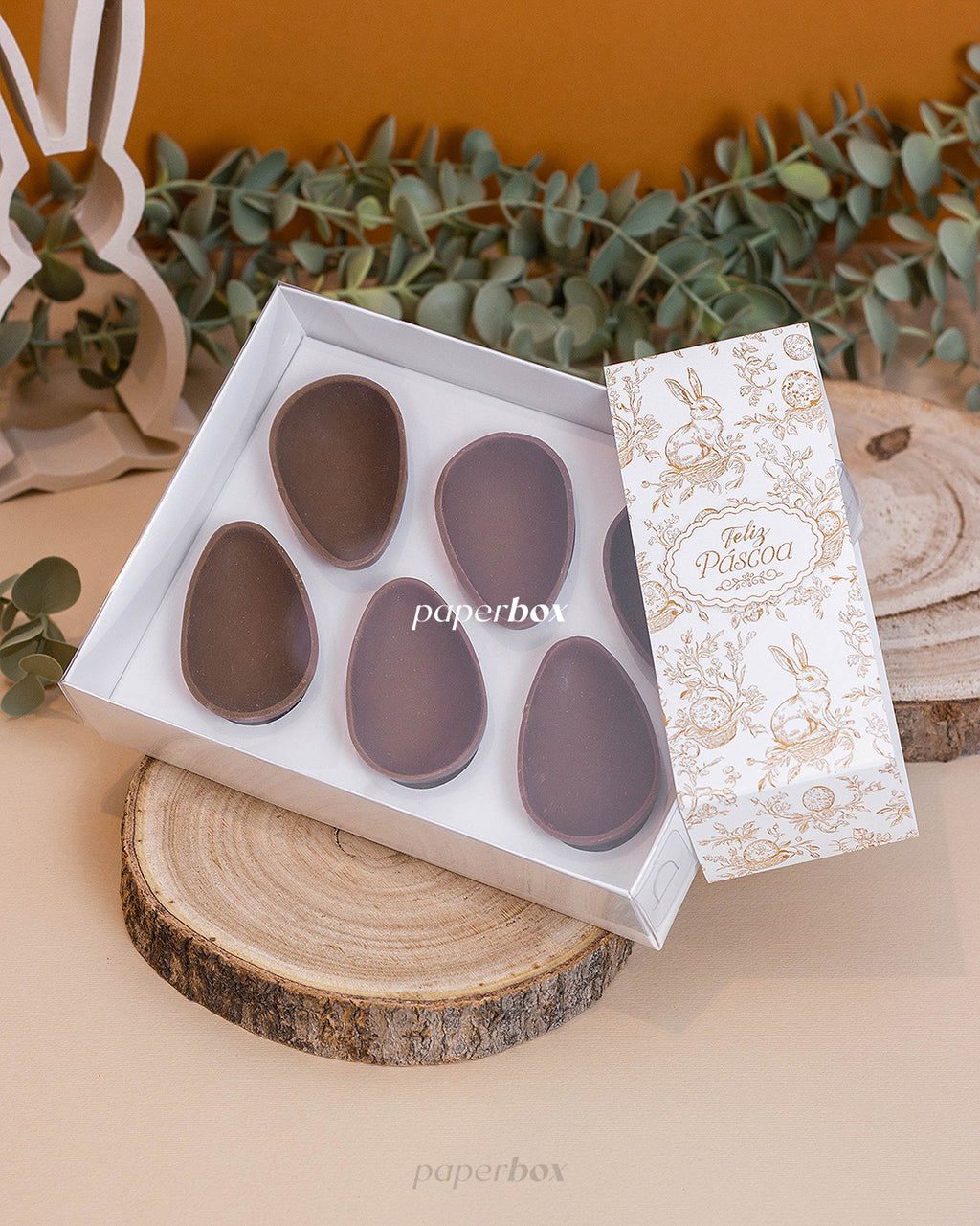 Caixa 6 Mini Ovos 50g - Páscoa Essencial - Pack 10uni