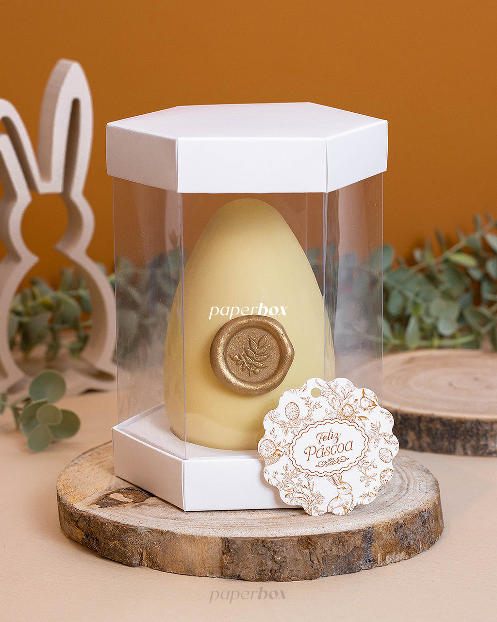 Caixa Ovo em Pé 250/350g - Páscoa Essencial - Pack 10uni