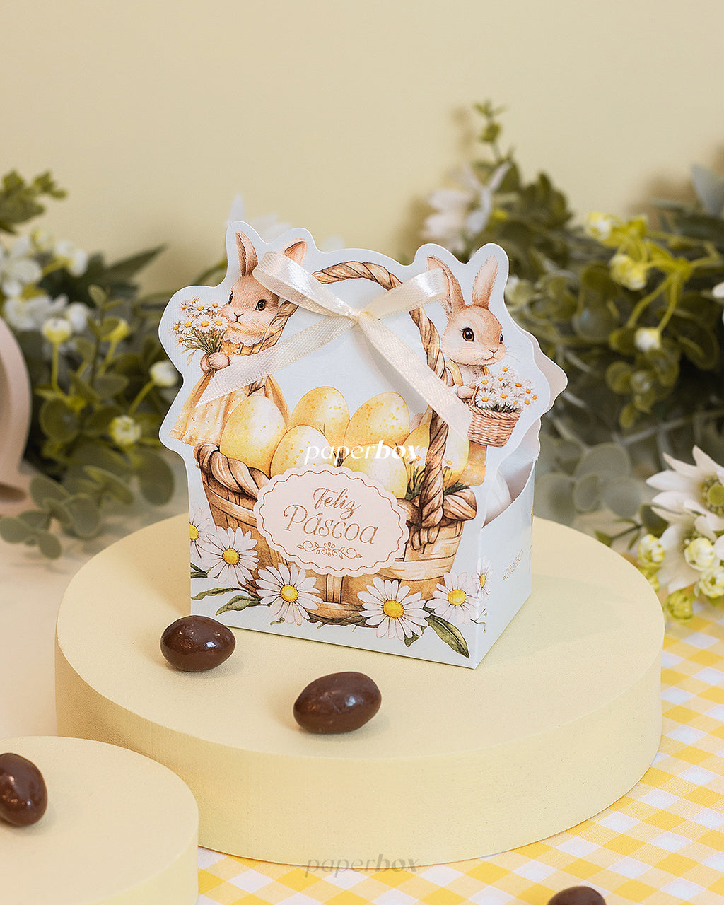 Caixa Lembrança - Páscoa Floral - Pack 10uni
