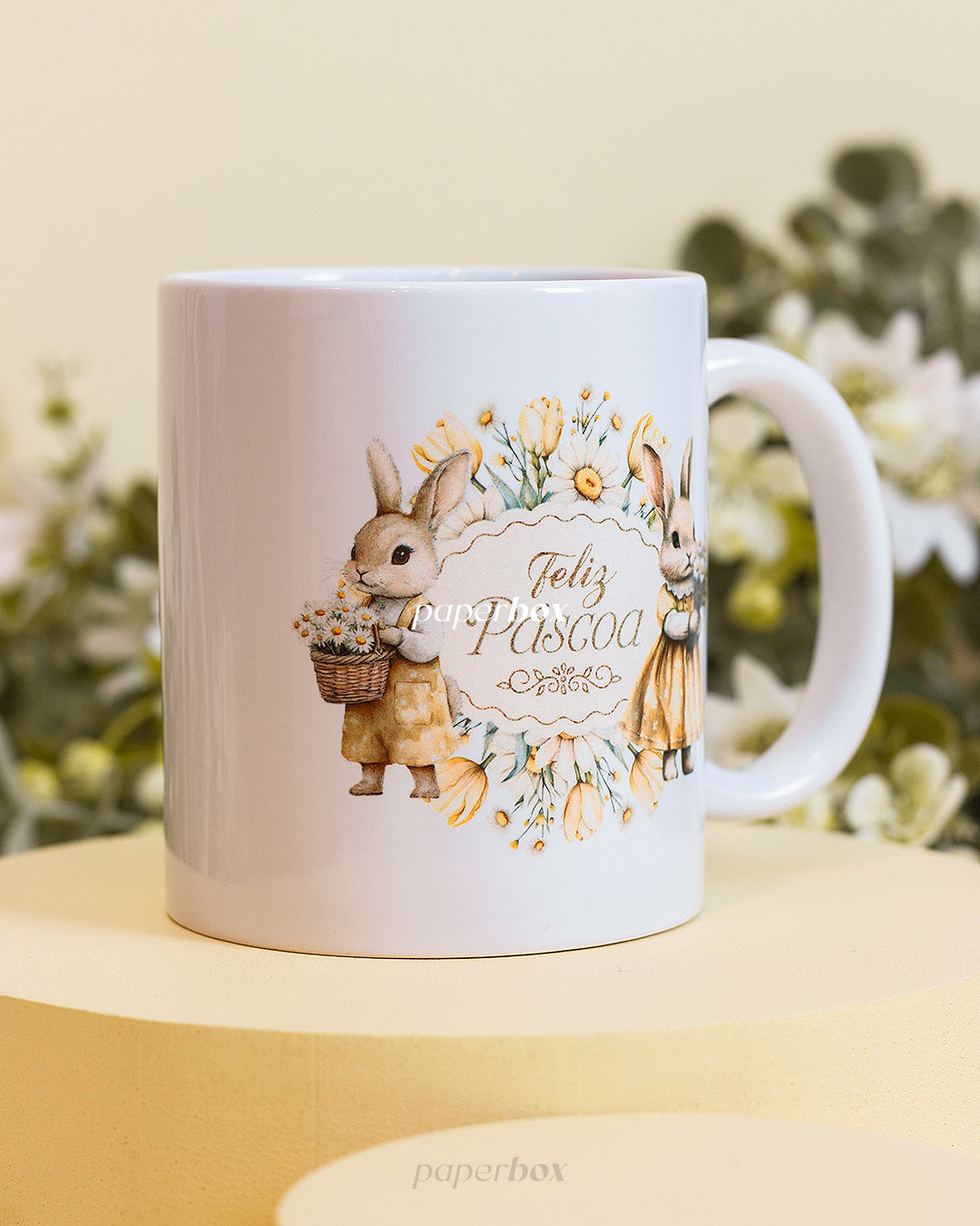 Caneca com Alça - Páscoa Floral - Unidade