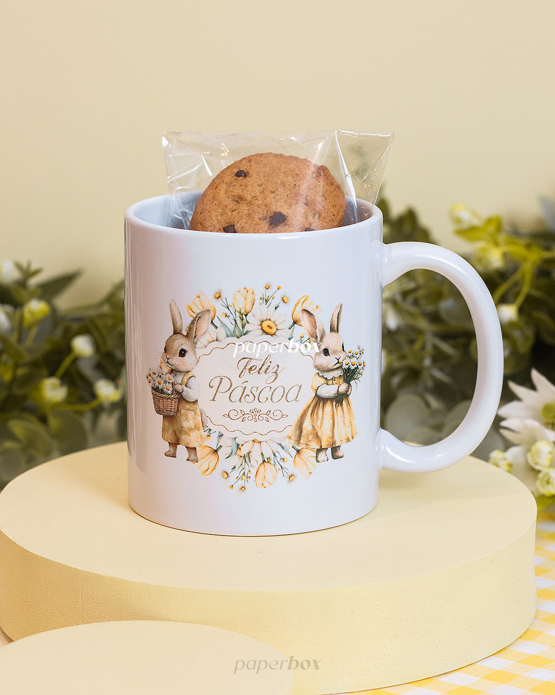 Caneca com Alça - Páscoa Floral - Unidade