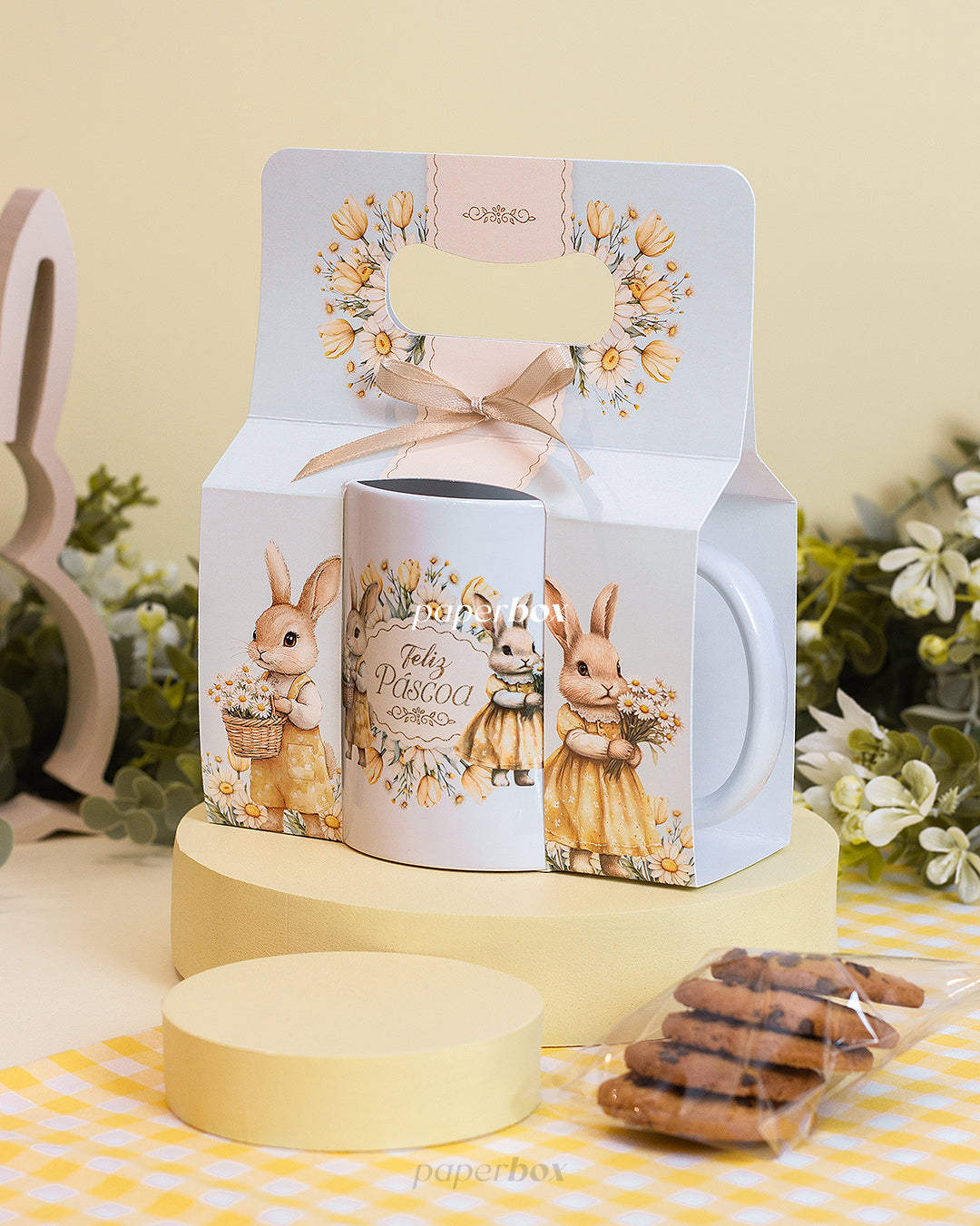 Caneca com Alça - Páscoa Floral - Unidade