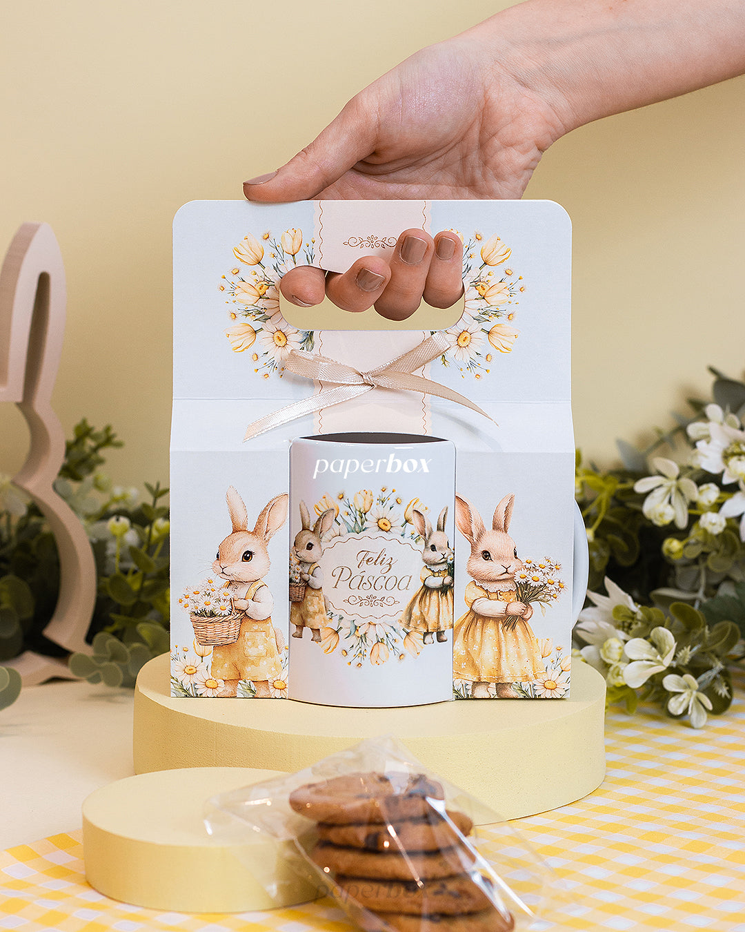 Caneca com Alça - Páscoa Floral - Unidade