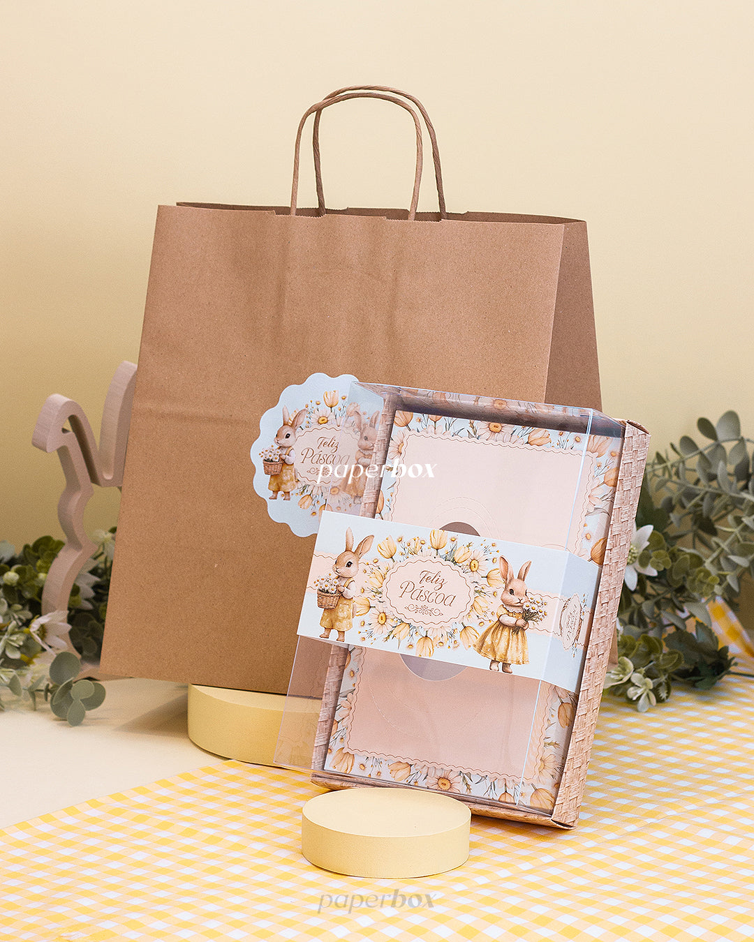 Saco Take Away - Páscoa Floral - Pack 10uni