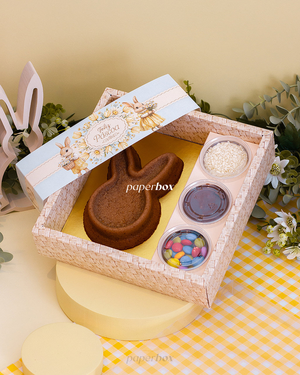 Caixa Kit Confeiteiro - Páscoa Floral - Pack 5uni