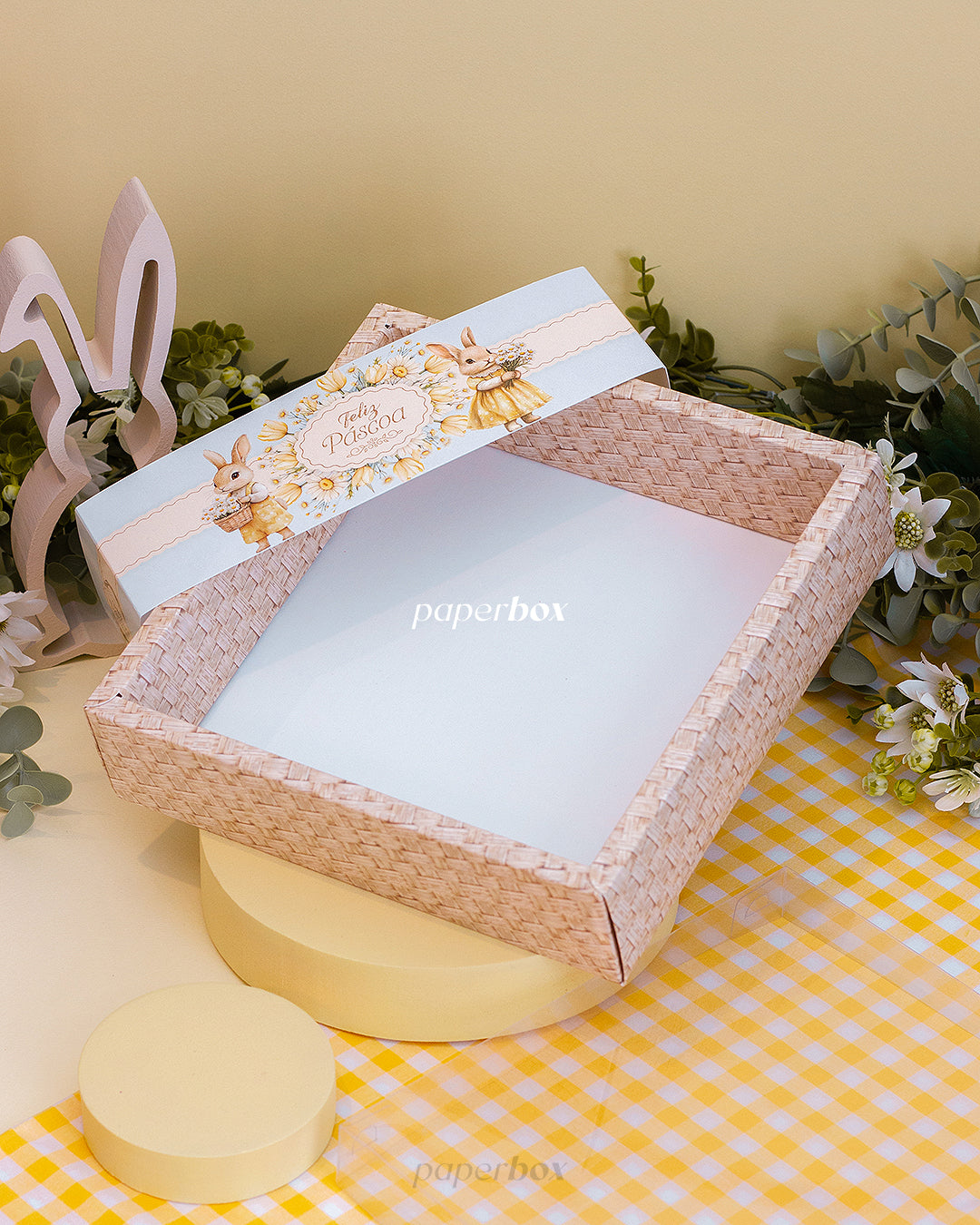 Caixa Cabaz - Páscoa Floral - Pack 5uni