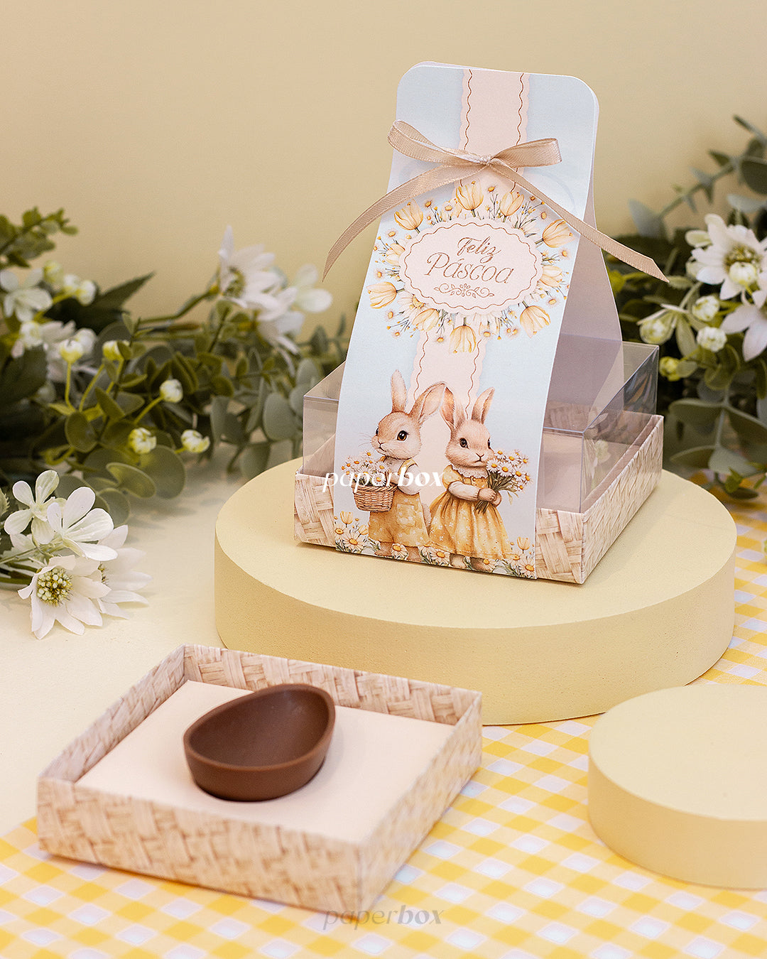 Caixa 1 Mini Ovo 50g - Páscoa Floral - Pack 10uni