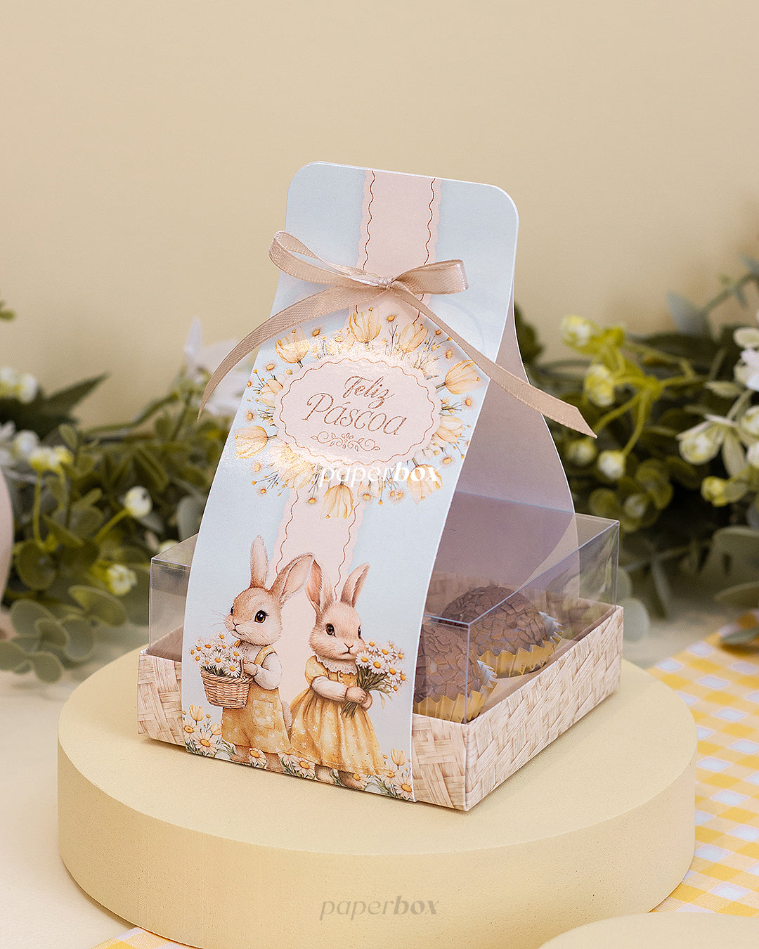 Caixa 4 Doces - Páscoa Floral - Pack 10uni