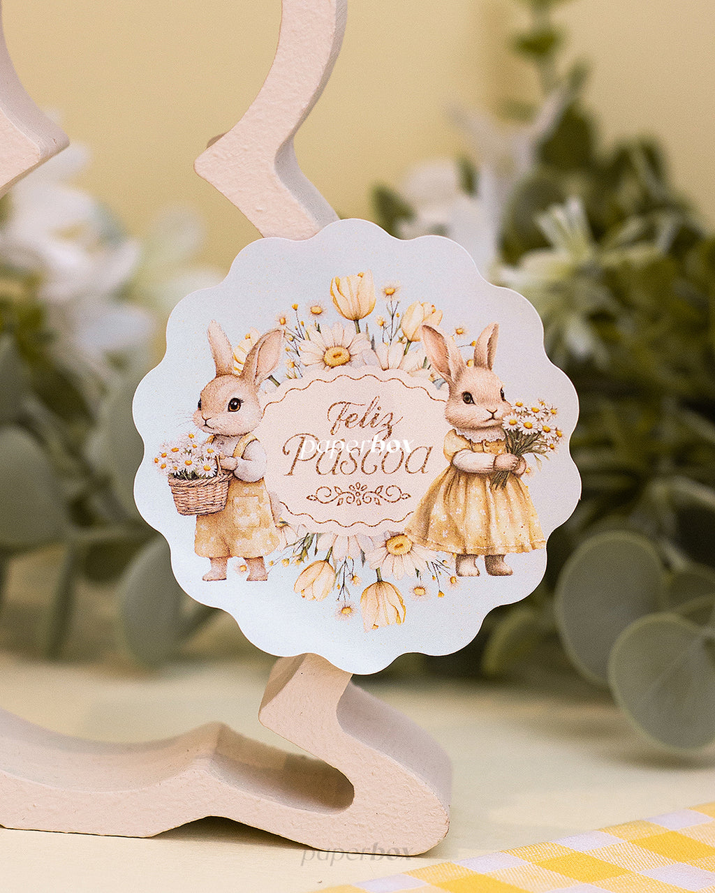 Stickers / Etiquetas Autocolante - Páscoa Floral - Pack 10uni