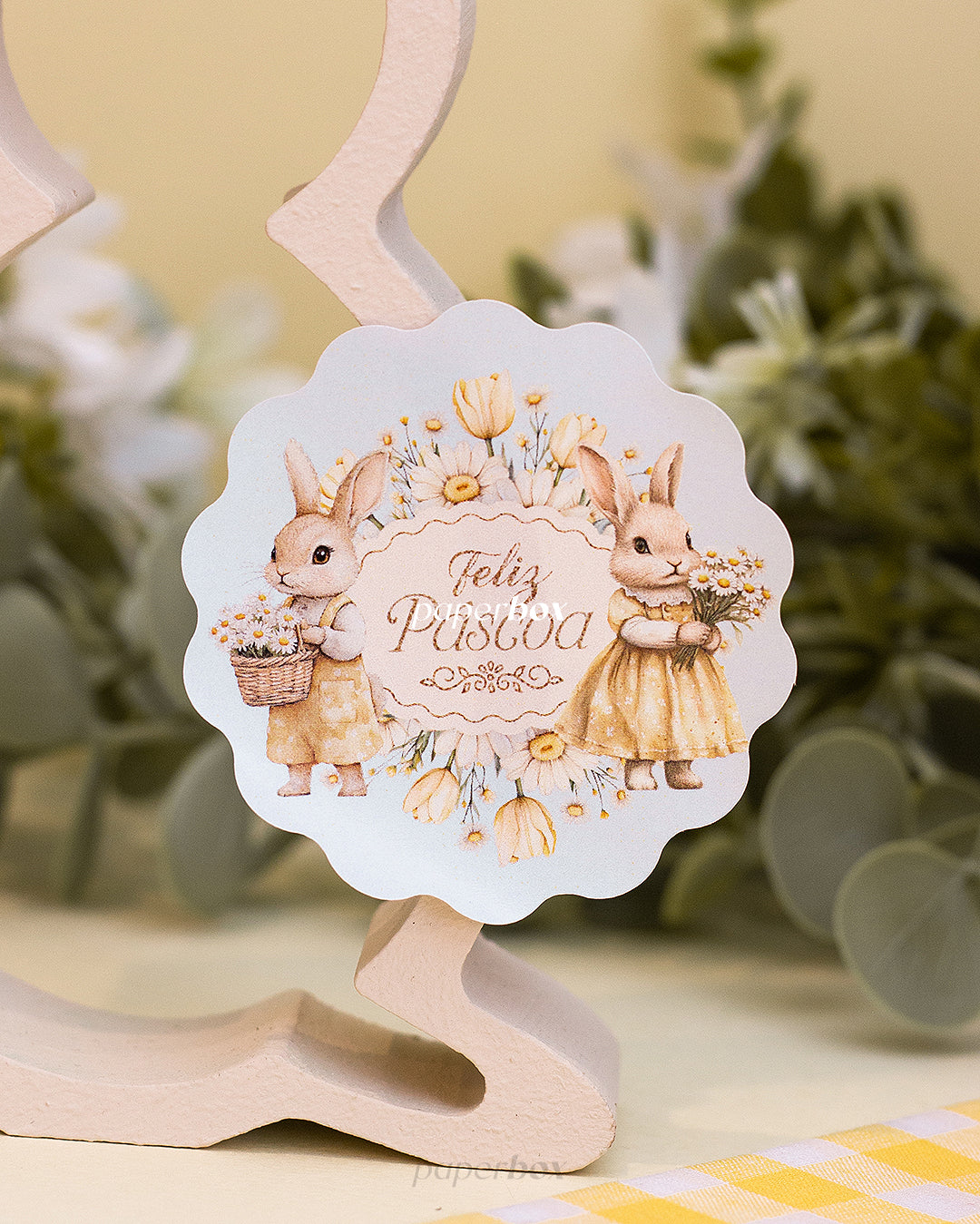 Stickers / Etiquetas Autocolante - Páscoa Floral - Pack 10uni