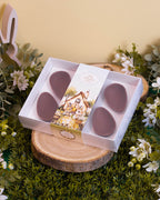 Caixa 6 Mini Ovos 50g - Páscoa Rural Branca - Pack 10uni