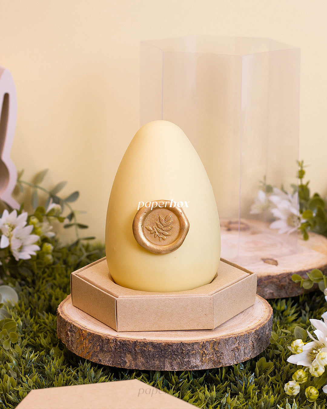 Caixa Ovo em Pé 250/350g - Páscoa Rural Kraft - Pack 10uni