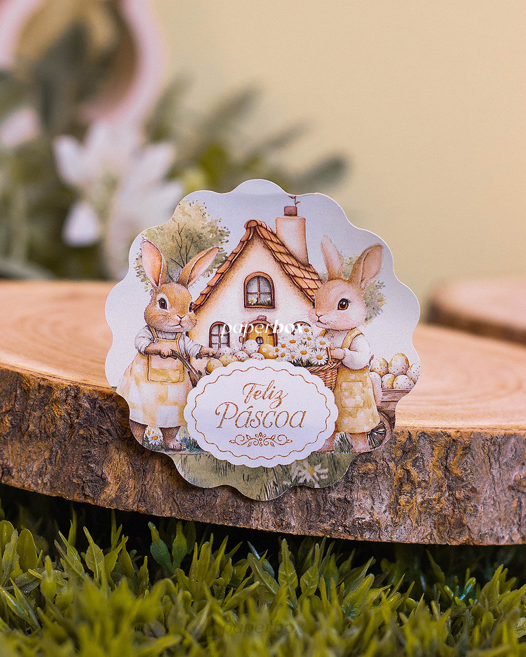 Stickers / Etiquetas Autocolante - Páscoa Rural - Pack 10uni