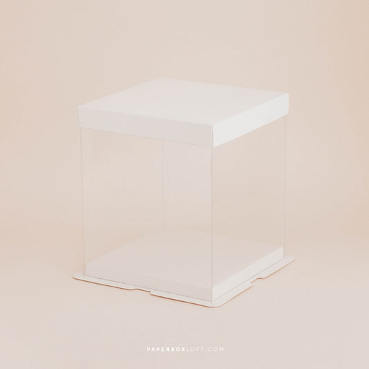 Caixa de Bolo Transparente - 17x17x18.5cm