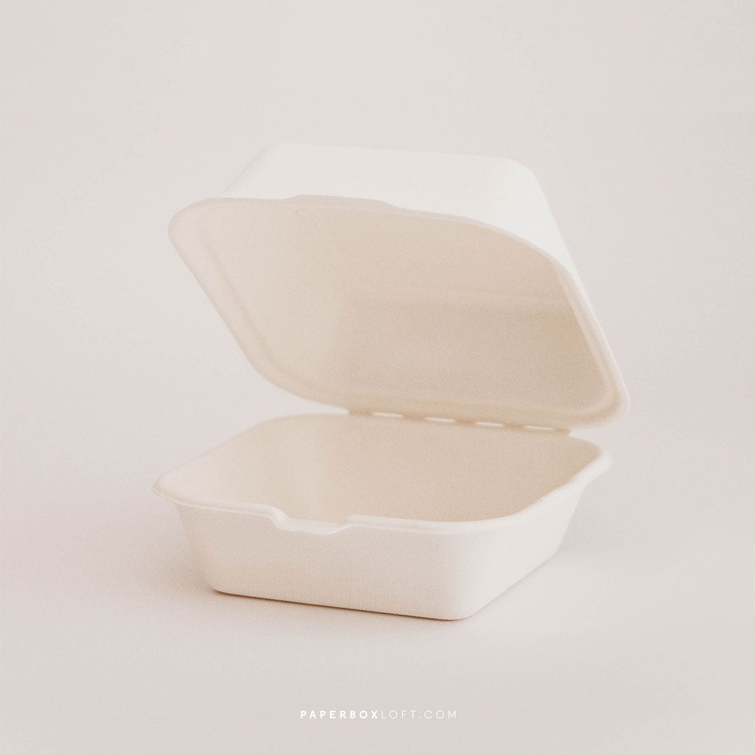 Caixa para Bentô Cake / Hambúrguer - Cana de Açúcar - Pack 10uni