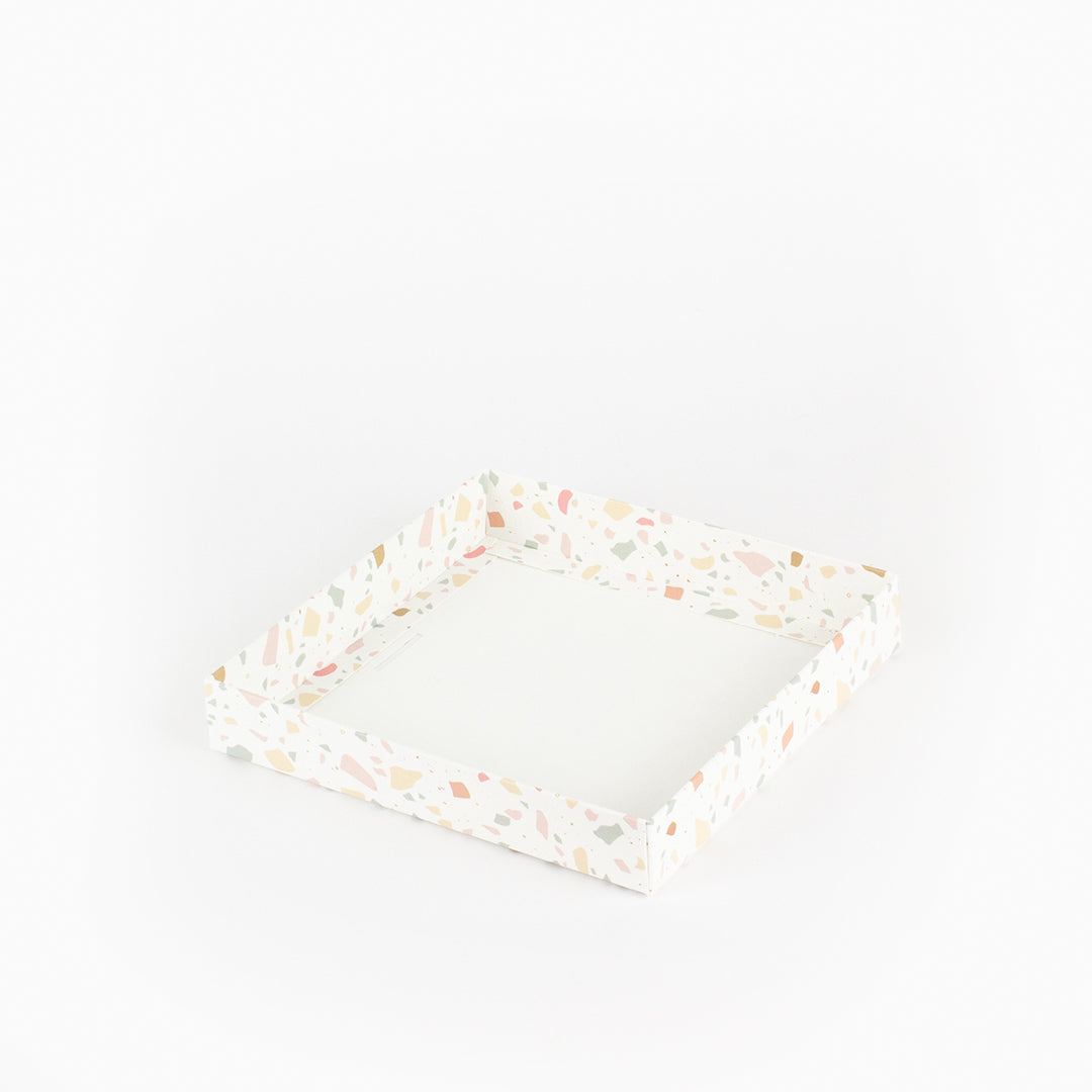 Caixa Presente para mini bolo / bentô cake - Terrazzo - Pack 10uni