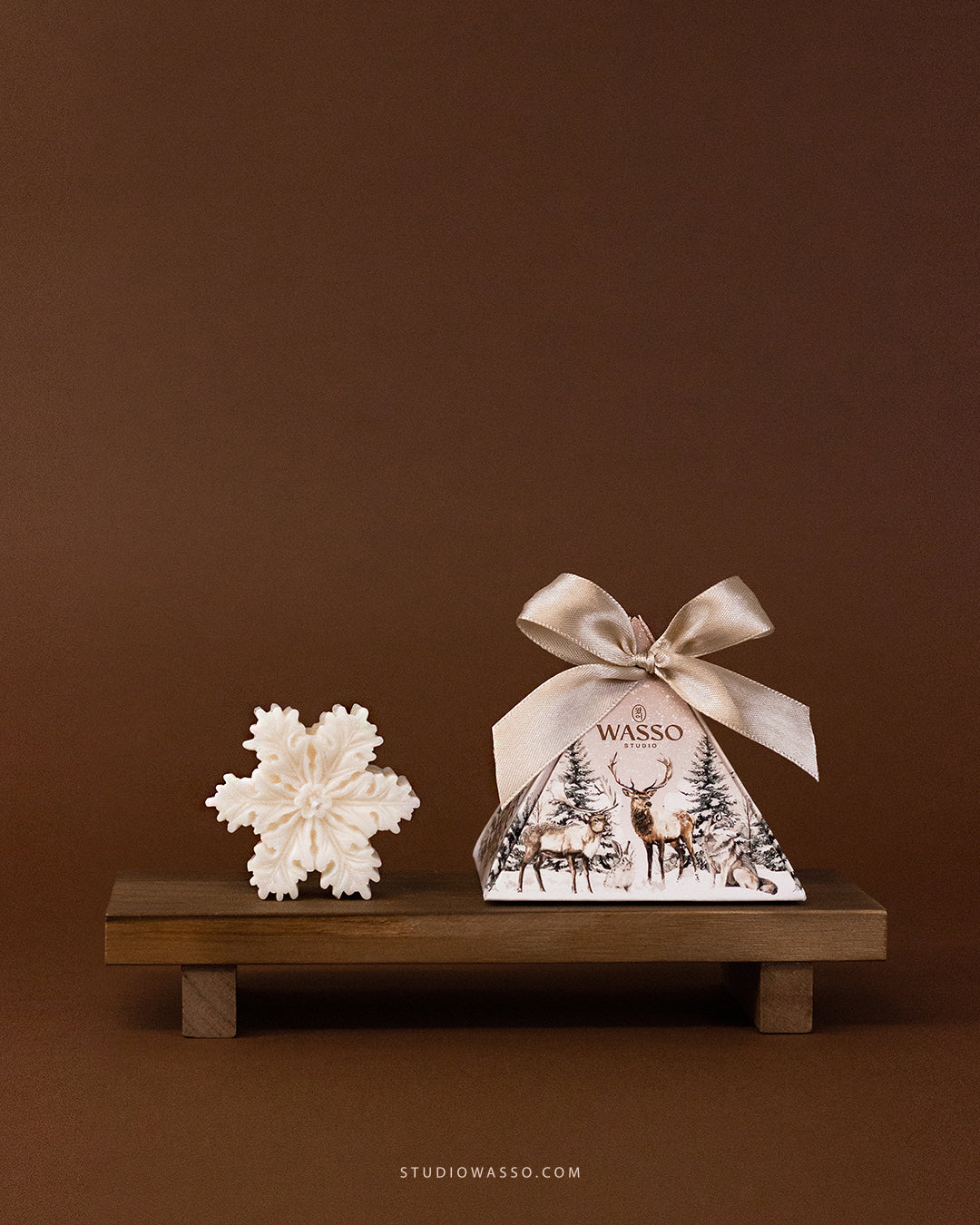 Vela Floco de Natal - Cera de Soja