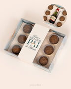 Caixa 6 Doces + Mini Garrafa - Melhor Pai - Pack 5uni