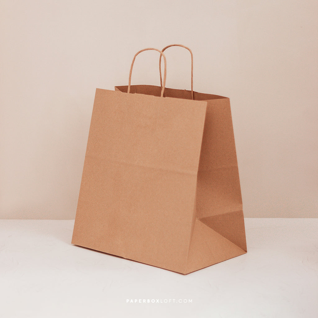 Saco Take Away com Asa Torcida - Kraft - Pack 10uni