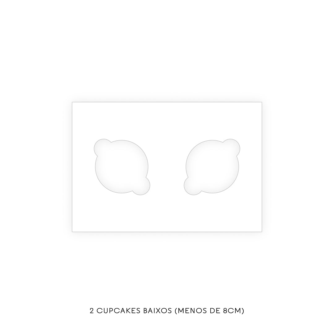 Caixa Tabuleiro - Várias opções de encaixe - Tampa de acetato - Branca - Pack 10uni